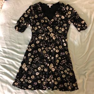 Lauren Conrad Black Floral Dress